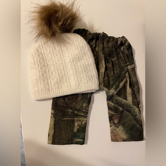 Other - Newborn Bundle camo pants with pom pom hat, baby boy Etsy